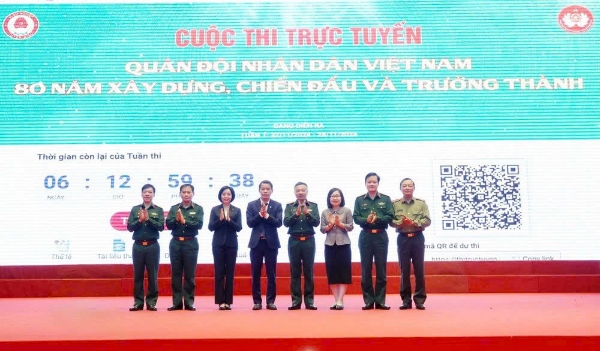 Hình ảnh cho bài viết Cuộc thi trực tuyến "Quân đội nhân dân Việt Nam 80 năm xây dựng, chiến đấu và trưởng thành" diễn ra từ 22/11